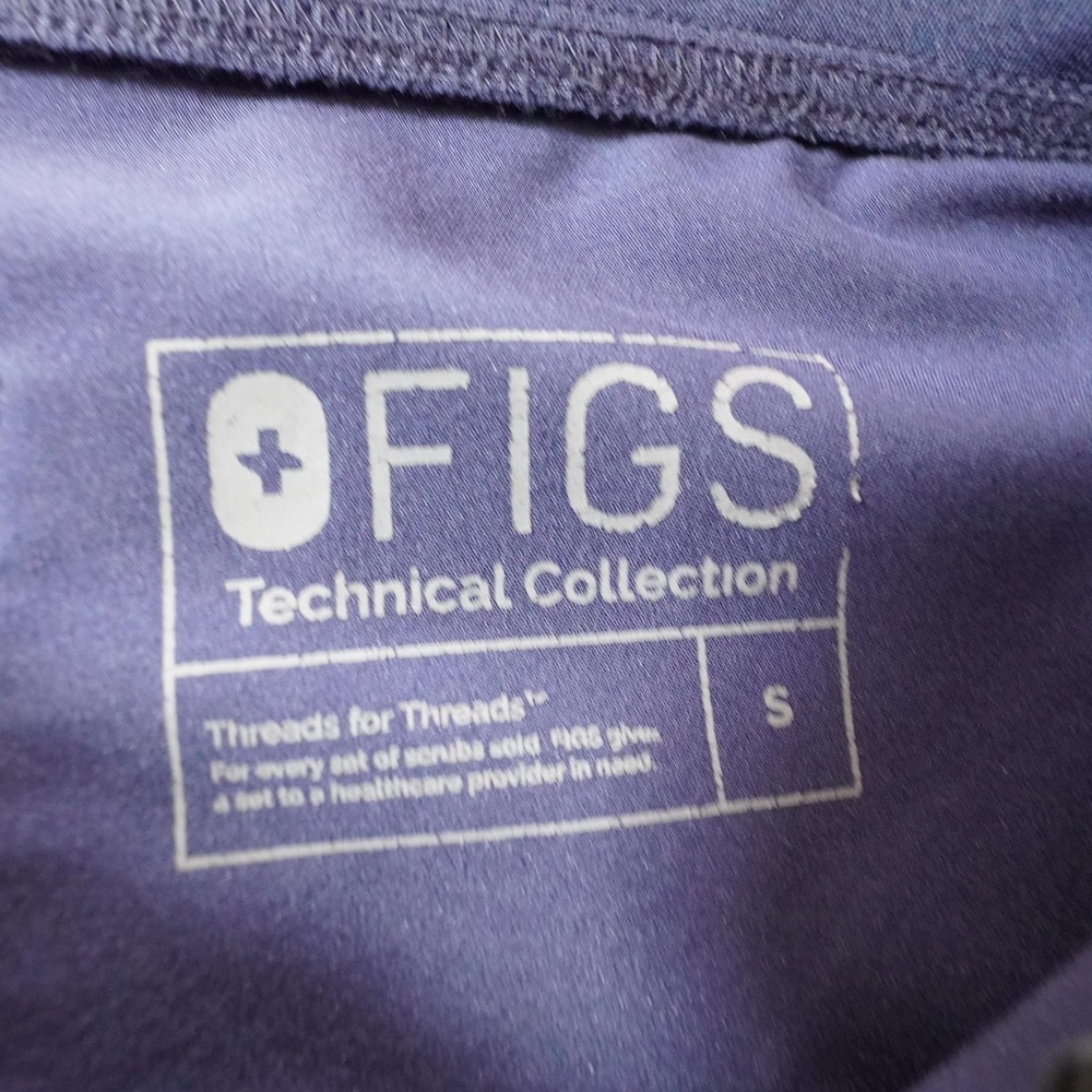 FIGS Pants Womens S Blue Technical Collection Scrub Flare Leg Drawstring T21003 - Picture 2 of 11